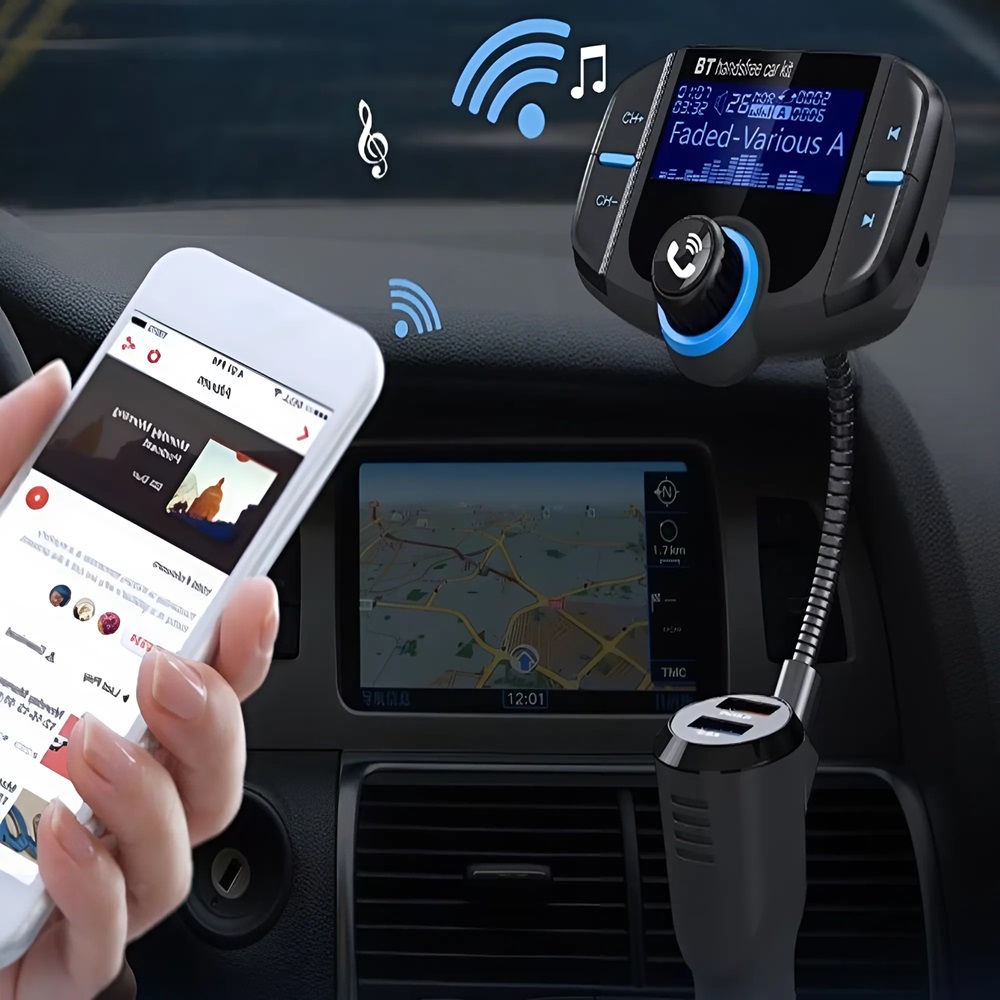Bluetooth autós FM transzmitter BT70 – kihangosító és MP3 zenelejátszó ...