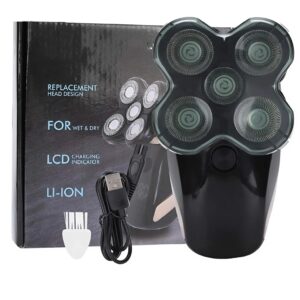 Boxili ötfejes prémium elektromos vezeték nélküli borotva – digitális kijelzővel a tökéletes borotválkozásért (BBM) - Image 12