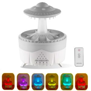 Esőcsepp mushroom design aromaterápiás diffúzor – 350 ml-es ultrahangos illóolaj párásító távirányítóval (BBJH)(BBD) - Image 8