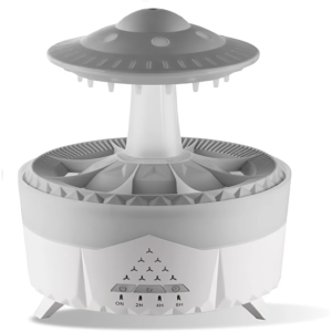 Esőcsepp mushroom design aromaterápiás diffúzor – 350 ml-es ultrahangos illóolaj párásító távirányítóval (BBJH)(BBD) - Image 7