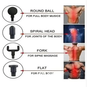 Fascial Gun – többfunkciós vibrációs masszázspisztoly LED kijelzővel – hatékony fájdalomcsillapítás és mélylazítás (BBV) - Image 7
