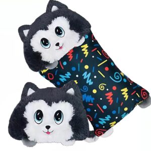 Fluffaluff husky pets ultra puha szunyókáló plüss párna – tökéletes ölelhető alvópárna gyermekeknek (FX) (BBM) - Image 9