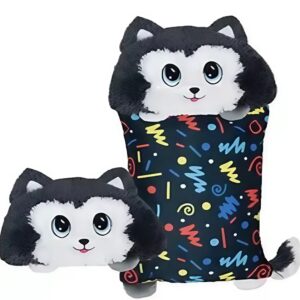 Fluffaluff husky pets ultra puha szunyókáló plüss párna – tökéletes ölelhető alvópárna gyermekeknek (FX) (BBM) - Image 4