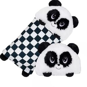 Fluffaluff panda pets ultra puha szunyókáló plüss párna – tökéletes ölelhető alvópárna gyermekeknek (BBM) - Image 4