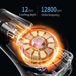 Intenzív kézi akkumulátoros izommasszírozó – 8 sebességfokozat és 5 darab masszázsfejjel a fájdalom enyhítésére (BBV) - Image 6