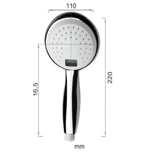 LCD kijelzős víztakarékos zuhanyfej beépített hőmérővel – Intelligens vízkezelés és pontos hőmérséklet-ellenőrzés (BBV) - Image 11