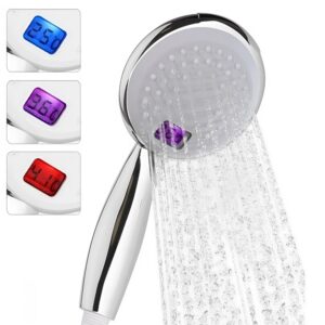 LCD kijelzős víztakarékos zuhanyfej beépített hőmérővel – Intelligens vízkezelés és pontos hőmérséklet-ellenőrzés (BBV) - Image 6