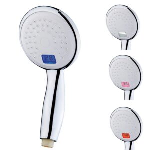 LCD kijelzős víztakarékos zuhanyfej beépített hőmérővel – Intelligens vízkezelés és pontos hőmérséklet-ellenőrzés (BBV) - Image 9