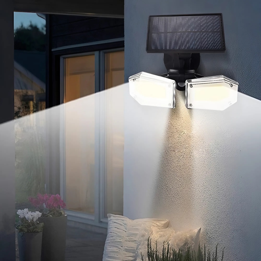 Napelemes mozgásérzékelős 130 COB LED kültéri lámpa – 21 x 3 x 7 cm 3