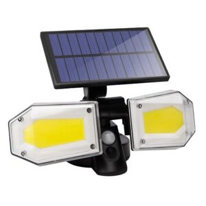 Napelemes mozgásérzékelős 130 COB LED kültéri lámpa – 21 x 3 x 7 cm (BBV) - Image 6