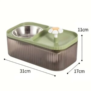 Prémium megemelt automata macska vízszökőkút rozsdamentes acél tálkával (BBM) - Image 13