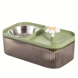 Prémium megemelt automata macska vízszökőkút rozsdamentes acél tálkával (BBM) - Image 10