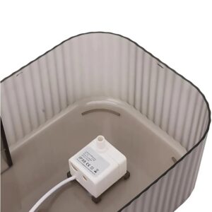 Prémium megemelt automata macska vízszökőkút rozsdamentes acél tálkával (BBM) - Image 12