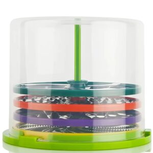 Prémium rozsdamentes acél konyhai zöldségszeletelő szett – többfunkciós eszközkészlet a gyors és hatékony szeleteléshez (BBV) - Image 4