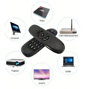 Univerzális vezeték nélküli mini billentyűzet és egér távirányító – tökéletes megoldás TV-hez és okos eszközökhöz (THM) (BBV) - Image 3