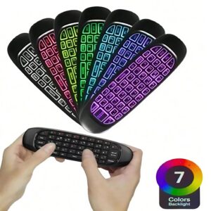 Univerzális vezeték nélküli mini billentyűzet és egér távirányító – tökéletes megoldás TV-hez és okos eszközökhöz (THM) (BBV) - Image 9