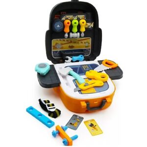 4 az 1-ben 26 részes gyerek barkácskészlet szerszámos bőröndben – kreatív és fejlesztő játék (BBJ) - Image 4