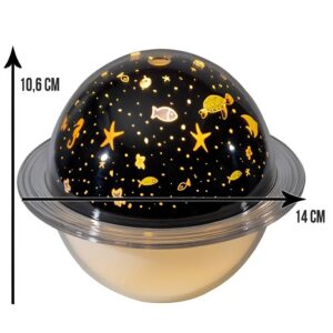 Hangulatos projektoros aromaterápiás párologtató éjszakai fény - 230 ml (BBV) - Image 13