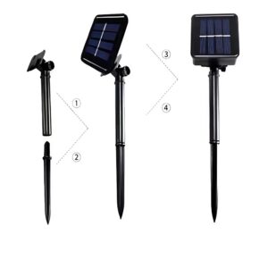 Hidegfehér, 100 LED-es napelemes vízálló kötélfény – 10 méteres kültéri és beltéri karácsonyi dekoráció (BBV) - Image 3