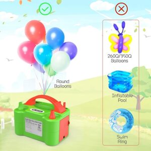 Hordozható elektromos léggömbpumpa – kettős fúvókás 110V, 600W -os partidekorációhoz, esküvőhöz, születésnaphoz (BBKM) - Image 4