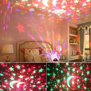 LED csillagos égbolt projektor bluetooth hangszóróval és telefonos vezérléssel – varázslatos éjszakai fény (BBD) (BBV) - Image 4