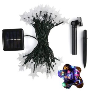 Napelemes csillagformájú színes LED fényfüzér – 20 LED, 5 méter karácsonyi dekoráció (BBV) - Image 6