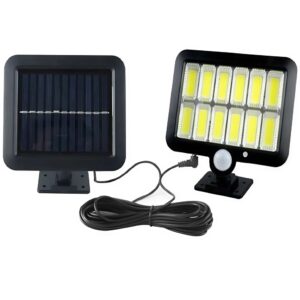 Napelemes, osztott fali lámpa GL-12COB – energiatakarékos, mozgásérzékelős kültéri világítás (BBV) - Image 8