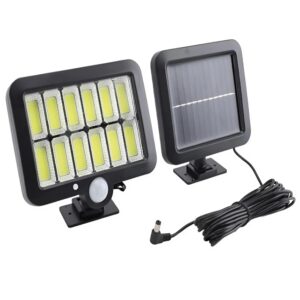 Napelemes, osztott fali lámpa GL-12COB – energiatakarékos, mozgásérzékelős kültéri világítás (BBV) - Image 6