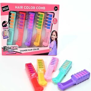 Színes hajkréta készlet – 5 db könnyen használható hajszínező fésű a divatos megjelenésért (BBJ) - Image 3