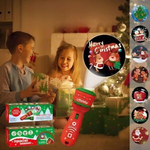 Gyerek mikulás karácsonyi projektor zseblámpa –  ünnepi fényjáték (BBJ) (FX) - Image 9