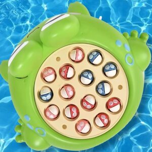 Interaktív vidám békás horgászjáték – forgó táblás, tátogó halacskákkal (BBLPJ) - Image 4