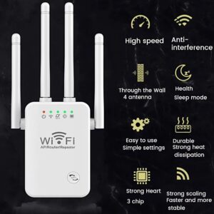 Vezeték nélküli jelerősítő – 4 antennás WIFI hatótávolság-bővítő 300 Mbps sebességgel, fejlett biztonsági funkciókkal (BBV) - Image 7