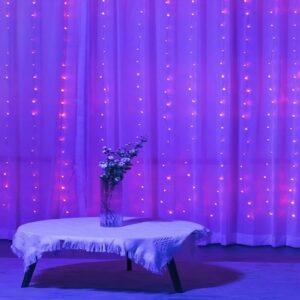 3x3 m RGB Smart LED fényfüggöny – applikációval vezérelhető hangulatos világítás (THM) (G) - Image 3