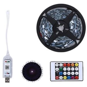 Bluetooth vezérlésű LED szalag – tűzijáték effektusokkal, USB tápellátással és rugalmas kialakítással (BBV) - Image 7