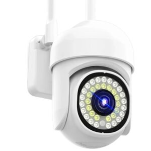 1+1 WiFi IP kamera 360°-ban forgatható, FULL HD éjjellátó, mozgásérzékelővel, kétirányú hanggal, beltéri és kültéri biztonsághoz (BBV) - Image 11