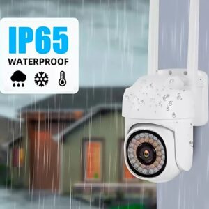 1+1 WiFi IP kamera 360°-ban forgatható, FULL HD éjjellátó, mozgásérzékelővel, kétirányú hanggal, beltéri és kültéri biztonsághoz (BBV) - Image 12