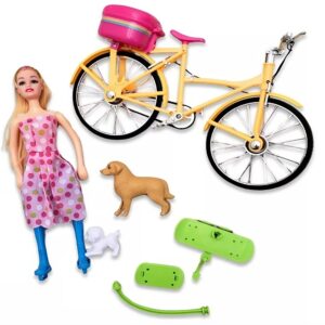 Barbi biciklis kaland gördeszkázó kisállatokkal – interaktív és szórakoztató játékszett (BBJ) - Image 6