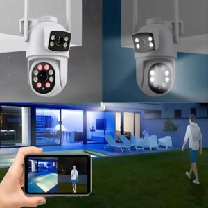 Jortan 360° WiFi okos biztonsági kamera – dupla lencse, 6MP ultra HD felvétel KE24-125 (BBV) - Image 4