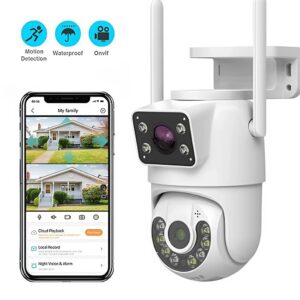 Jortan 360° WiFi okos biztonsági kamera – dupla lencse, 6MP ultra HD felvétel KE24-125 (BBV) - Image 7