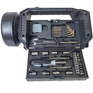 Multifunkciós LED lámpa 32 részes szerszámkészlettel – kompakt javító eszközkészlet (BBJH) - Image 3