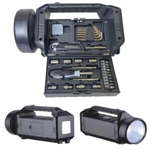 Multifunkciós LED lámpa 32 részes szerszámkészlettel – kompakt javító eszközkészlet (BBJH) - Image 11