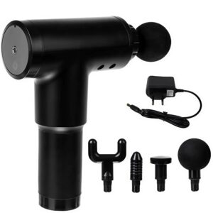 Vezeték nélküli masszázspisztoly - 4 darab masszázsfejjel, LCD kijelzővel (BBV) - Image 7