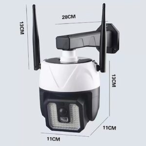 Álkamera napelemes fali lámpa SMD LED mozgásérzékelővel és távirányítóval – CH23-249 (BBV) - Image 7