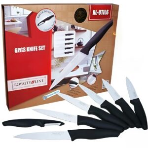 Royalty Line 6 darabos kerámia bevonatú késkészlet – tapadásmentes bevonattal - RL-UTIL6T (BBA) - Image 6