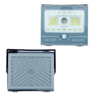 300W solar napelemes 200 ledes utcai lámpa - távirányítóval, RGB fénnyel – energiatakarékos és környezetbarát XG-T39 (BBD) - Image 3