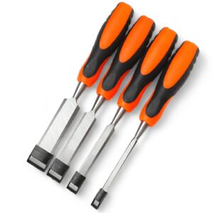 4 darabos rozsdamentes famegmunkáló vésőkészlet – 6mm, 12mm, 18mm, 24mm (BBL) - Image 3