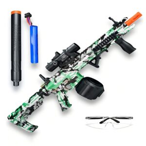 AK12 stílusú akkus játékgépfegyver gyerekeknek – zselégolyó lövedékekkel és védőszemüveggel (BBJ) - Image 3
