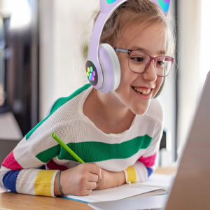 Cicafüles vezeték nélküli fejhallgató – lila (THM) (BBD) (BBV)(BBJH) - Image 4