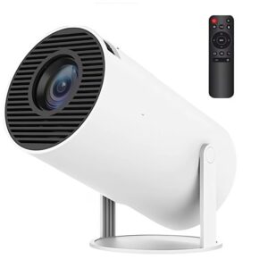 Hordozható mini projektor – WiFi, Bluetooth, ULTRA HD, automata trapézkorrekció, 360° forgatás (THM) (KF) - Image 3