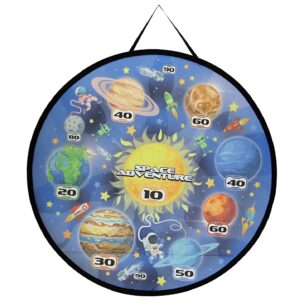 Space adventure darts és céllövő játék szett – 22 darabos készlet habgolyókkal, műanyag nyilakkal, labdákkal és kilövő fegyverrel (BBJH) - Image 8